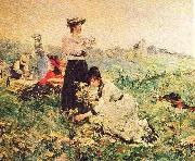 Juan Luna Picnic in Normandy painting oil